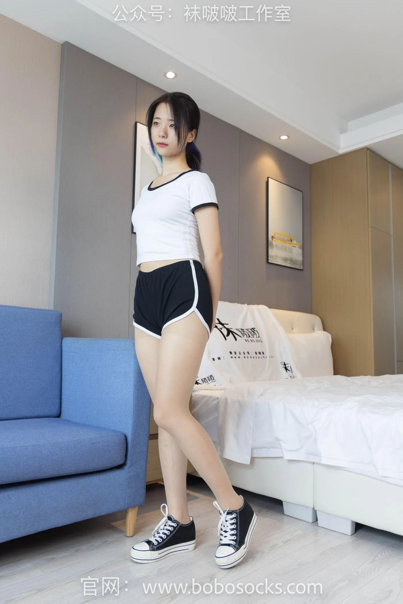 [BoBoSocks袜啵啵]NO.098 小淳-板鞋、肉丝 [140P]插图4